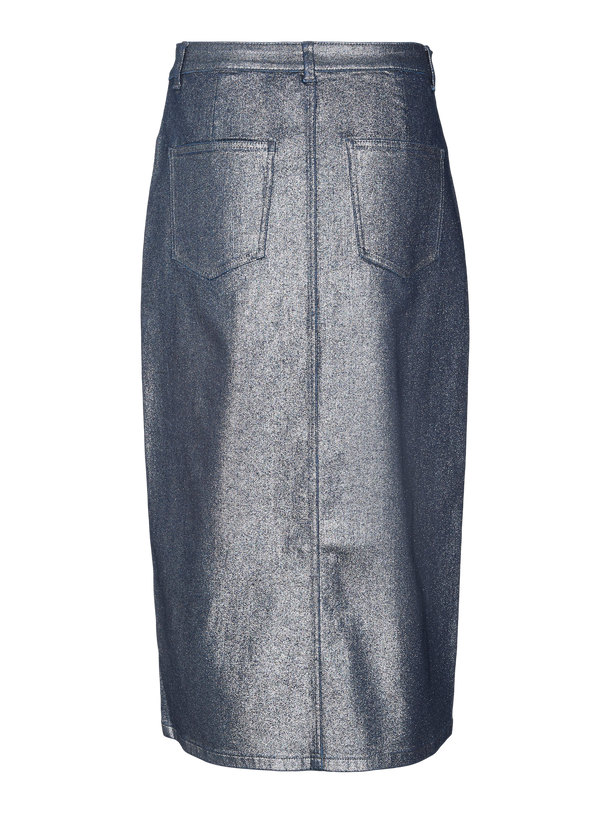 Product FALDA VERI - Medium Blue Denim Detail:SILVER COATING - Image 5