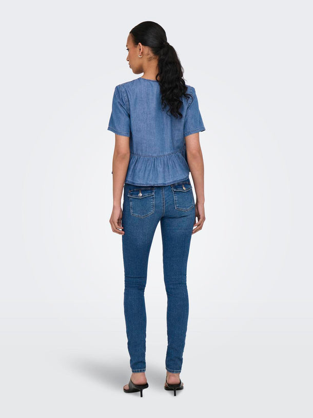 Product CAMISA DENIM BEA - Medium Blue Denim - Image 5
